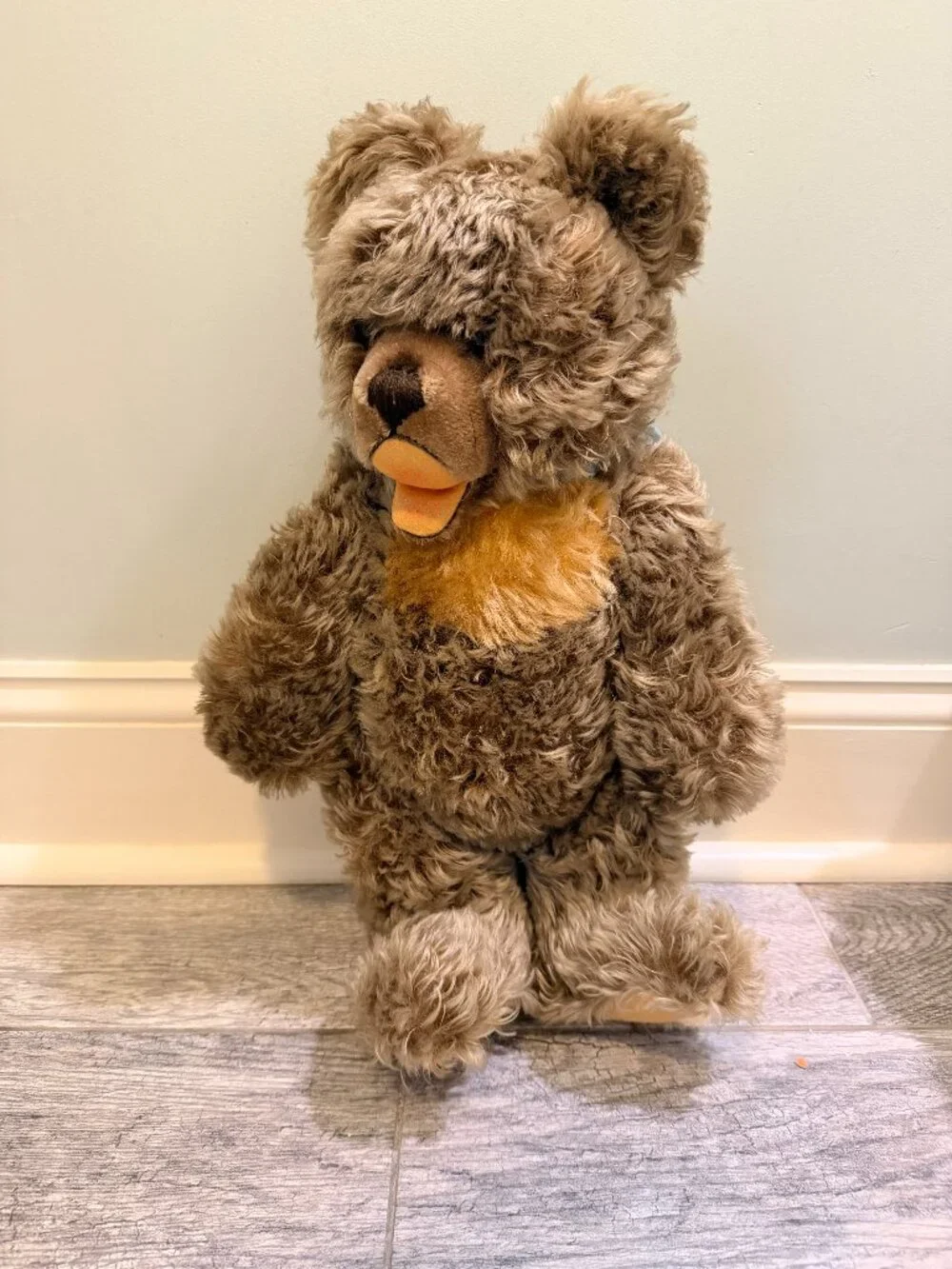 1970's FAO Schwarz Zotty Teddy Bear and Chair